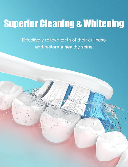 10-Pack Replacement Brush Heads – Sonic Electric Toothbrush Use – Compatible with Philips Sonicare DiamondClean – White Color