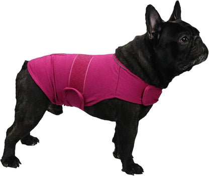  Comfort Dog Anxiety Relief Coat, Dog Anxiety Calming Vest Wrap for Thunderstorm,Travel,4th of July Fireworks,Vet Visits,Separation Anxiety Relief for Dogs (X-Small (Pack of 1), Rose)