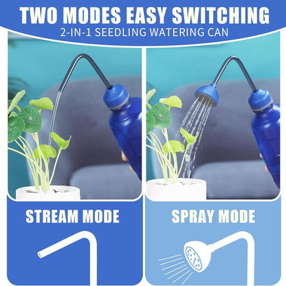 450ML Plant Watering Can – Squeeze Bottle with Bend Spout & Spray Head for Succulents