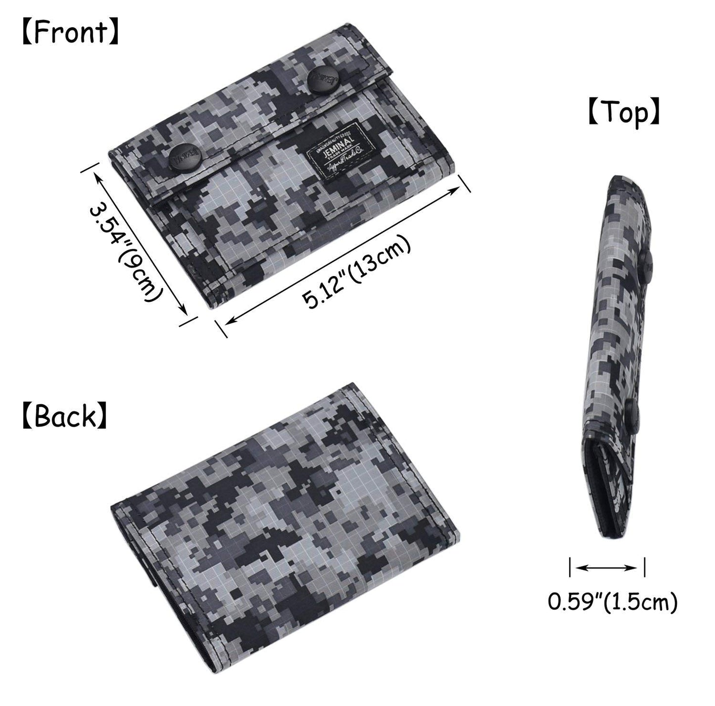Men's Camo Printed Bifold Wallet