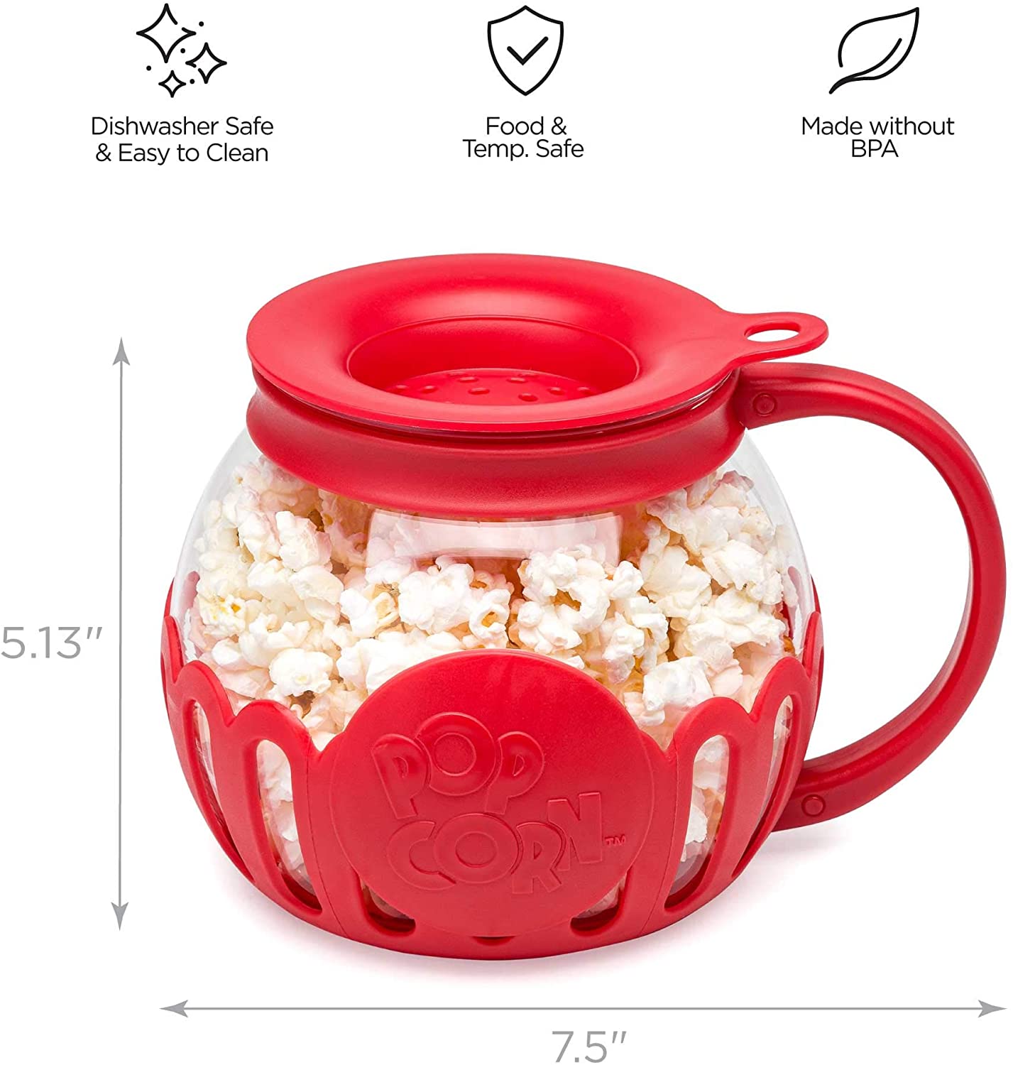 3 In 1 Micro-Pop Microwave Popcorn Popper 