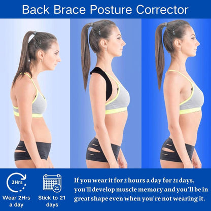 Adjustable Posture Corrector – Breathable Back Brace for Men & Women, Lower Back, Shoulder & Neck Support, Pain Relief