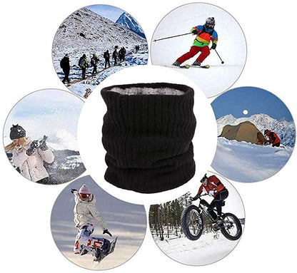 Women's Men Thick Winter Knitted Warm Circle Loop Infinity Scarf