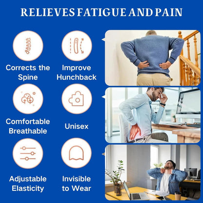 Adjustable Posture Corrector – Breathable Back Brace for Men & Women, Lower Back, Shoulder & Neck Support, Pain Relief