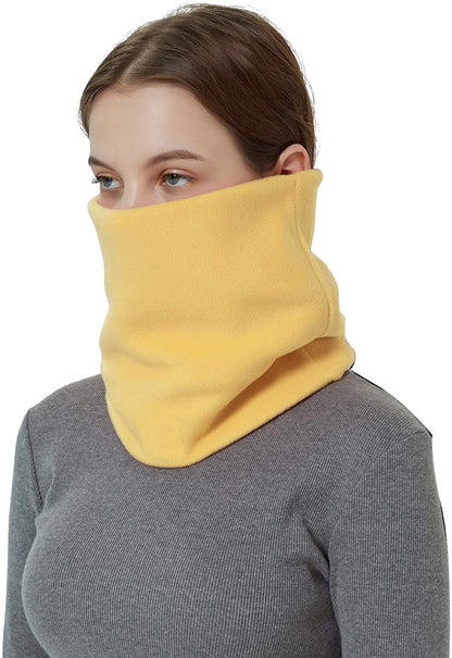 CRIPOP 2 Pack Infinity Loop Scarf, Fleece Unisex Warm Neck Warmer Circle Scarves