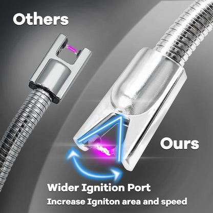 3-Pack Electric Arc Lighters – Rechargeable Windproof Plasma Lighters with Flexible Neck