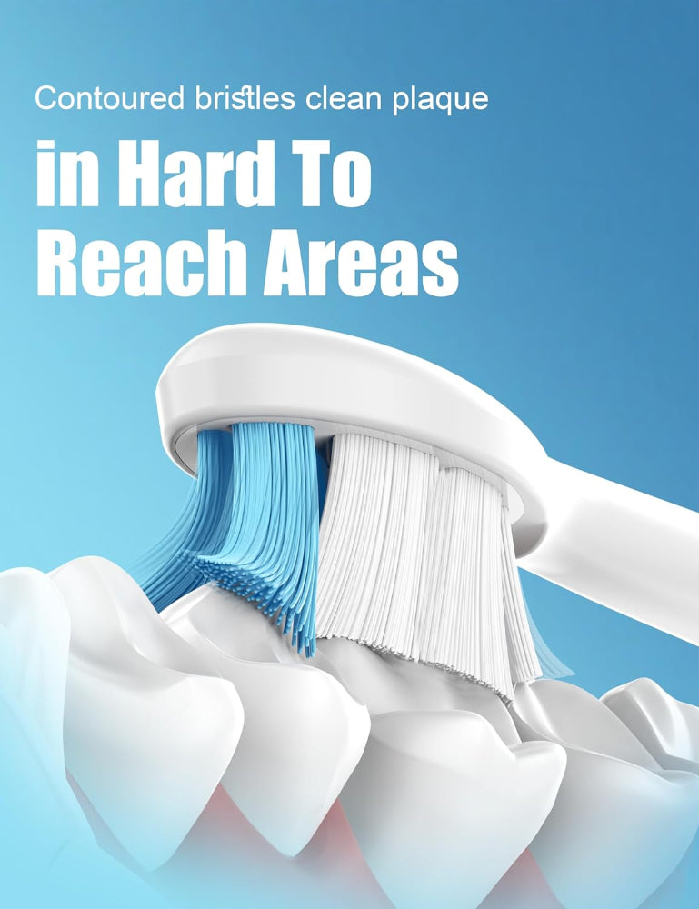 10-Pack Replacement Brush Heads – Sonic Electric Toothbrush Use – Compatible with Philips Sonicare DiamondClean – White Color