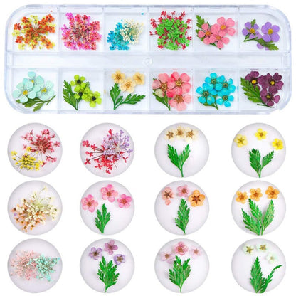 Acrylic Dried Flower Nail Art Set