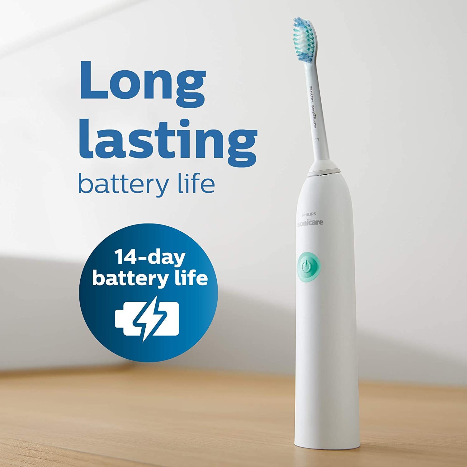 Philips Sonicare DailyClean 1100 Rechargeable Electric Toothbrush, White HX3411/04