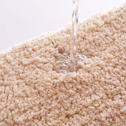 Liquid Absorbent Thick Shaggy Bathroom Rug 