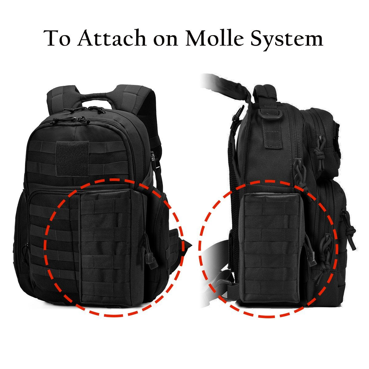 Tactical Military Molle Waist Clip-On Holster Pouch