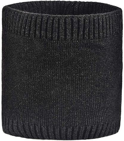 1-2 Pack Neck Warmer Winter Double-Layer Neck Gaiter Soft Fleece Lined Circle Scarf Gifts