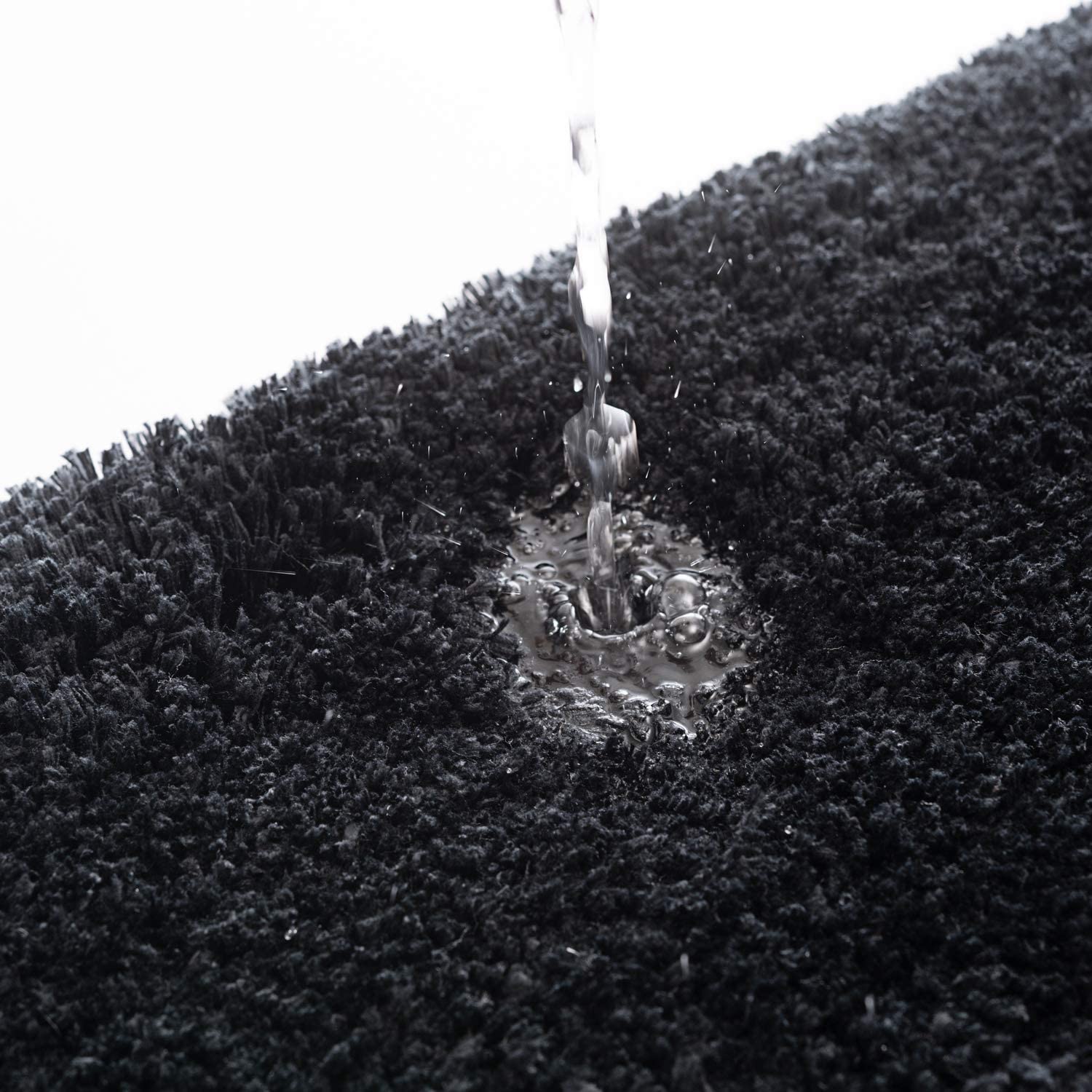 Liquid Absorbent Thick Shaggy Bathroom Rug 