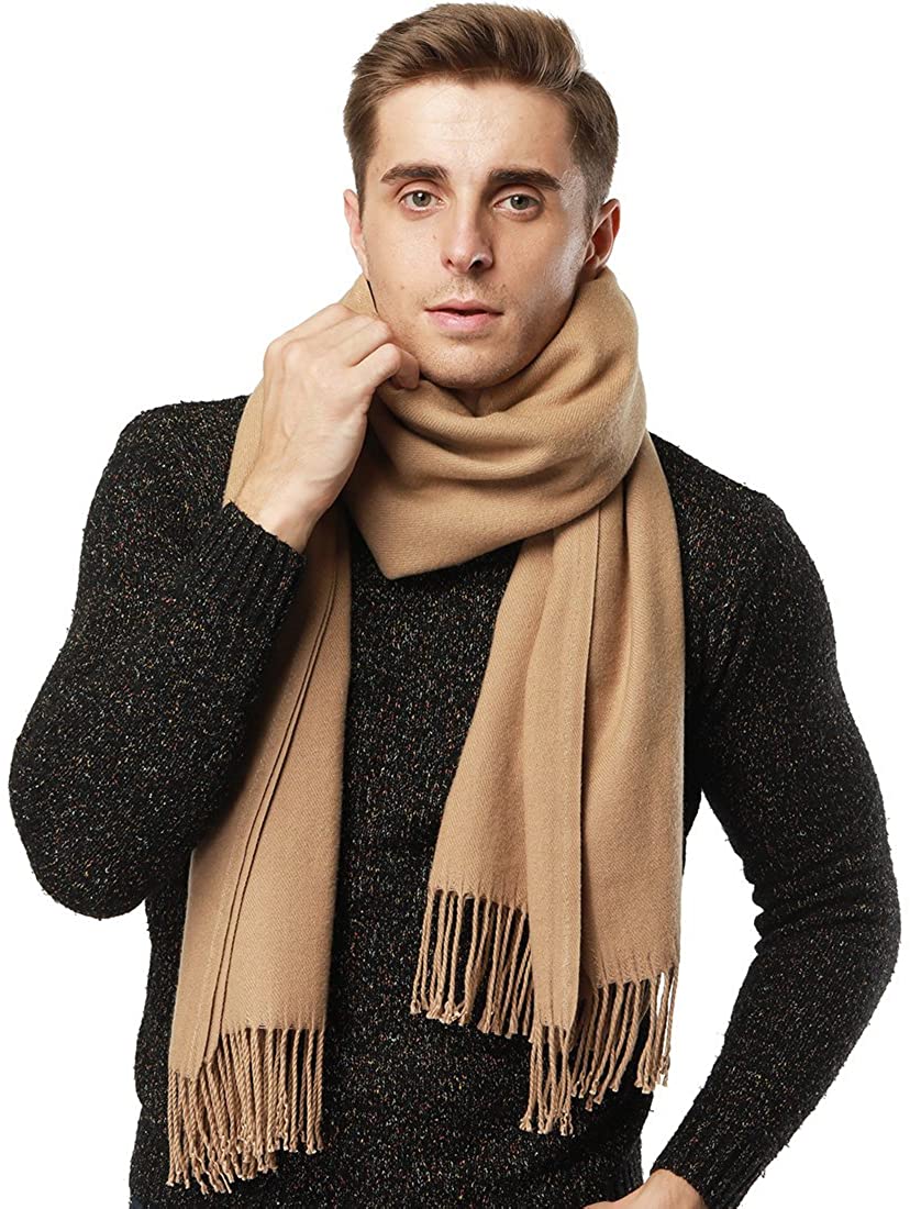 Thick Winter Scarf for Women Men, Soft Warm Cashmere Shawls Wraps, Large Size