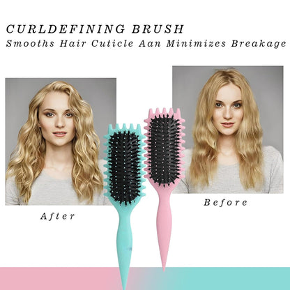 Curly Hair Brush – Curl Defining & Shaping – Styling Use – Ergonomic Plastic Design