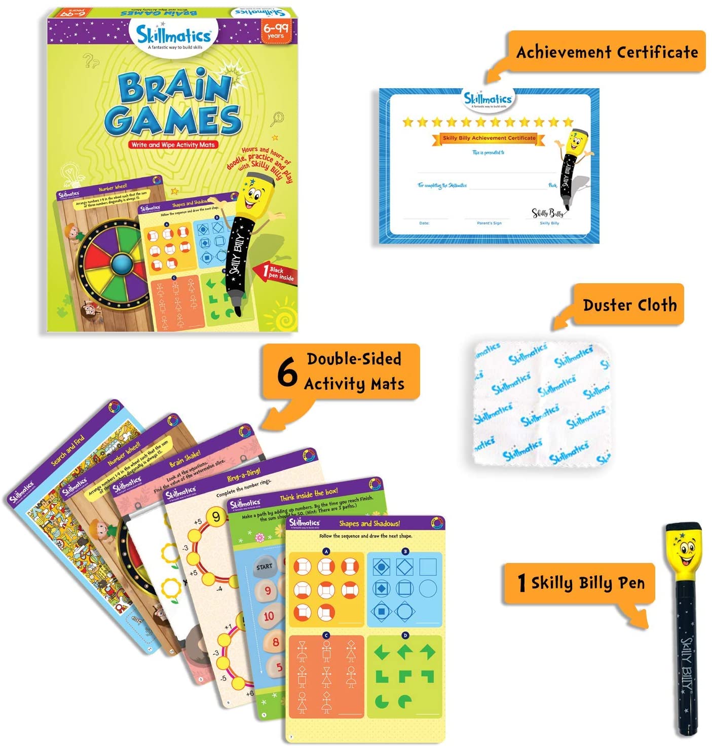 Skillmatics Educational Game: Brain Games 6-99 Years