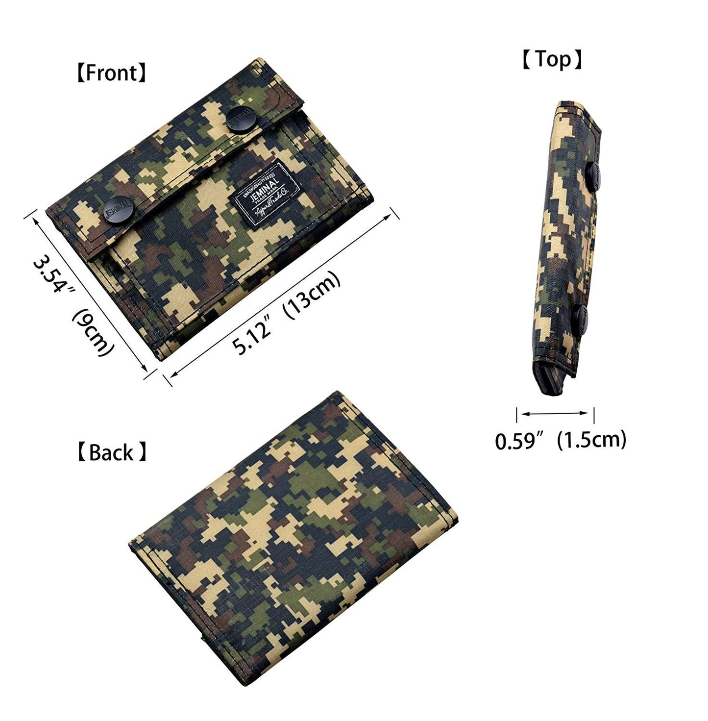 Men's Camo Printed Bifold Wallet