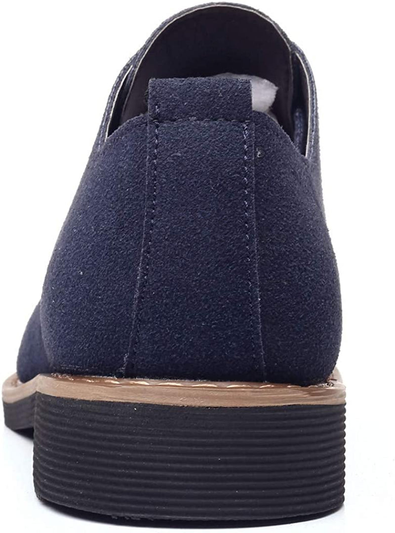 Men's Suede Dress Shoes Casual Lace Up Oxfords