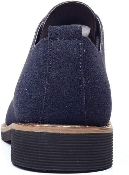 Men's Suede Dress Shoes Casual Lace Up Oxfords