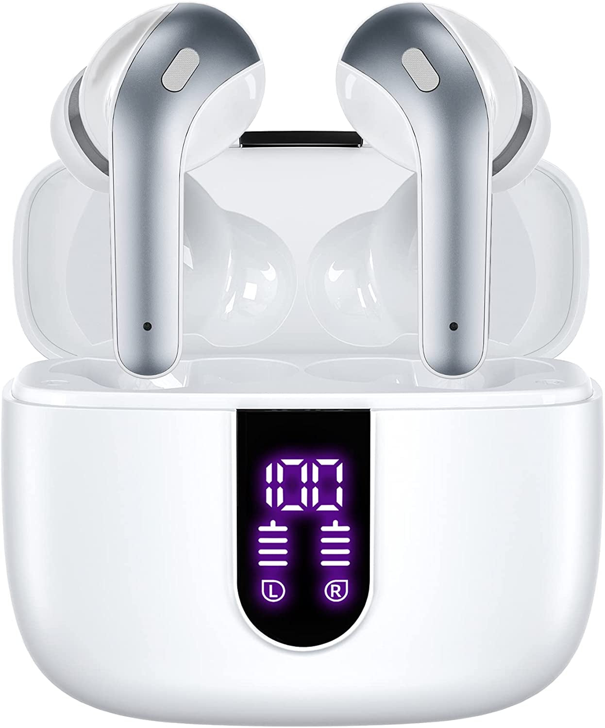 Bluetooth Headphones with Wireless Charging Case 