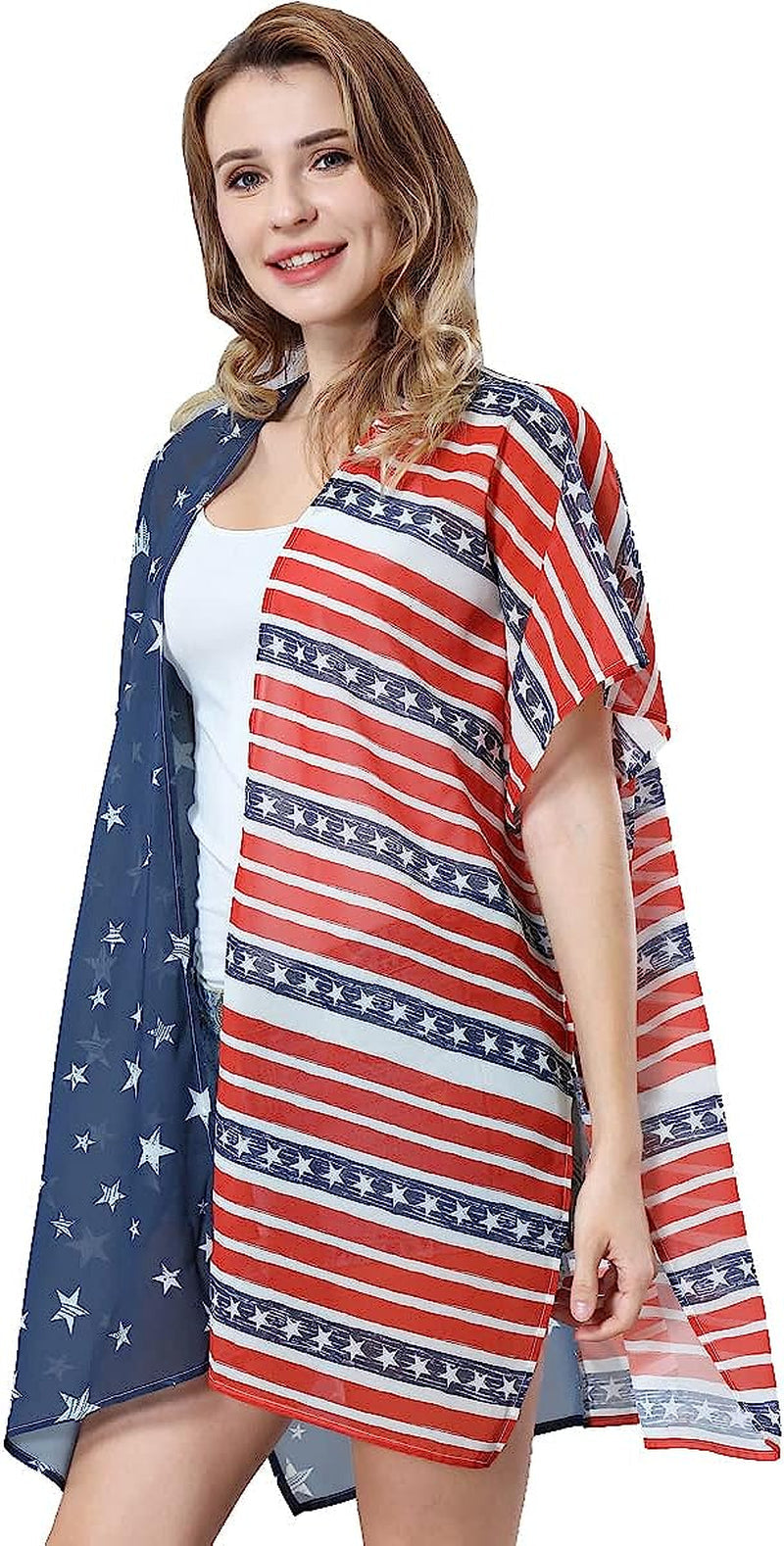  Women Floral Leaf Kimono Summer Cardigan Sheer Loose Half Sleeve Beach Shawl Chiffon Cover Up Casual Blouse Tops