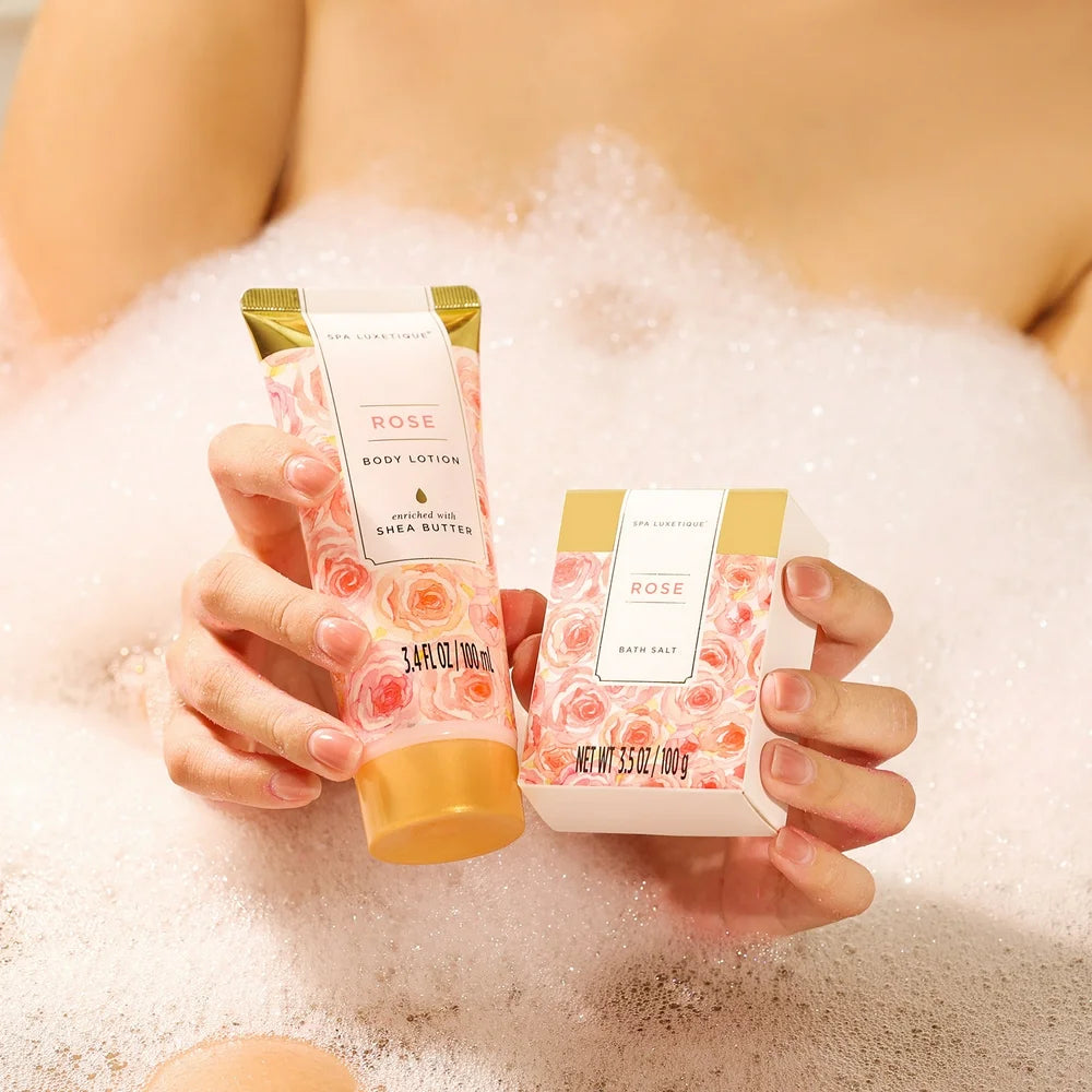  9 Pcs Rose Bath Gift - Spa Gift