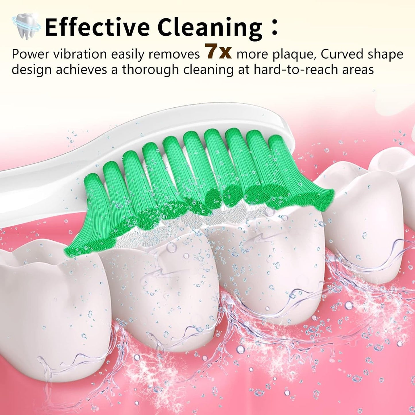 TEST  4/3/25 Aoremon Replacement Toothbrush Heads for Philips Sonicare E-Series Essence HX7022/66 and other Screw-on Electric Toothbrush Model, 6 Pack