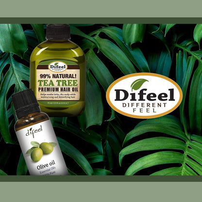 Difeel Premium Natural Hair Oil - Peppermint Oil 2.5 ounce