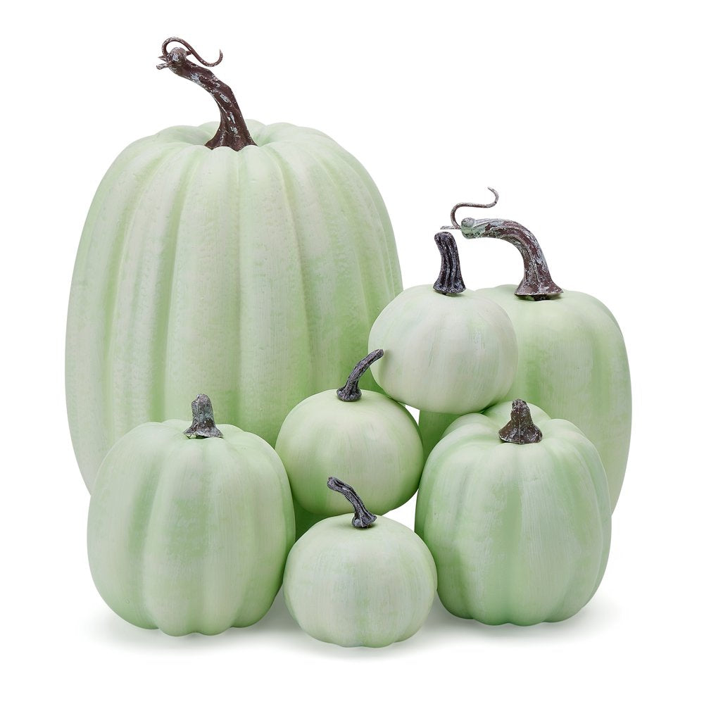 7Pcs Thanksgiving Artificial Pumpkin Home Decoration Sets, Artificial Vegetables Pumpkin for Fall Halloween Home Decor