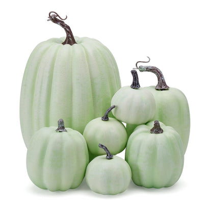 7Pcs Thanksgiving Artificial Pumpkin Home Decoration Sets, Artificial Vegetables Pumpkin for Fall Halloween Home Decor