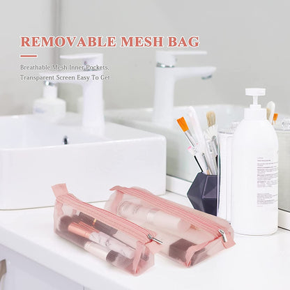 4-in-1 Removable Portable Toiletry Travel Hanging Makeup Bags