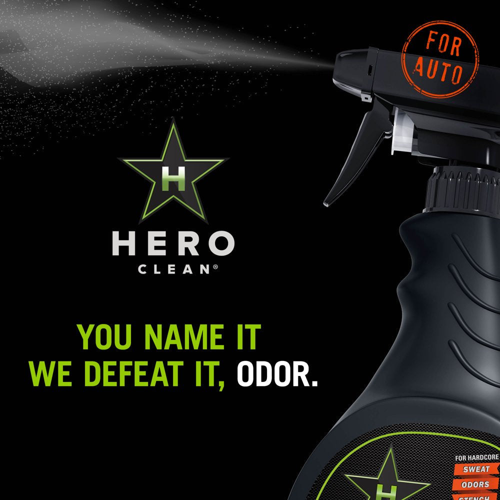 Hero Clean Auto Air Freshener and Odor Eliminator, Fresh Scent, 17 Fl. Oz