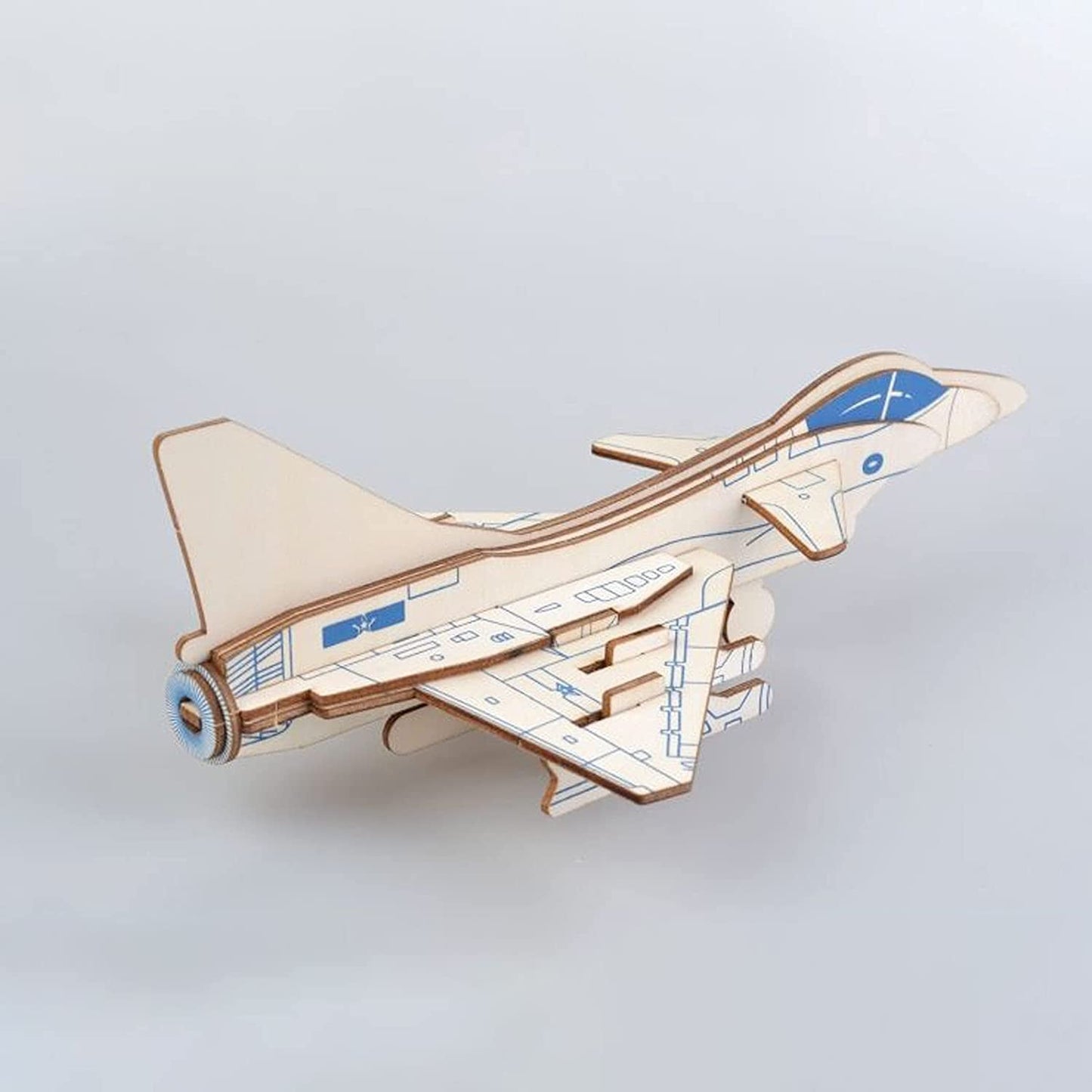 3D Wooden Puzzle Model Fighter Jet