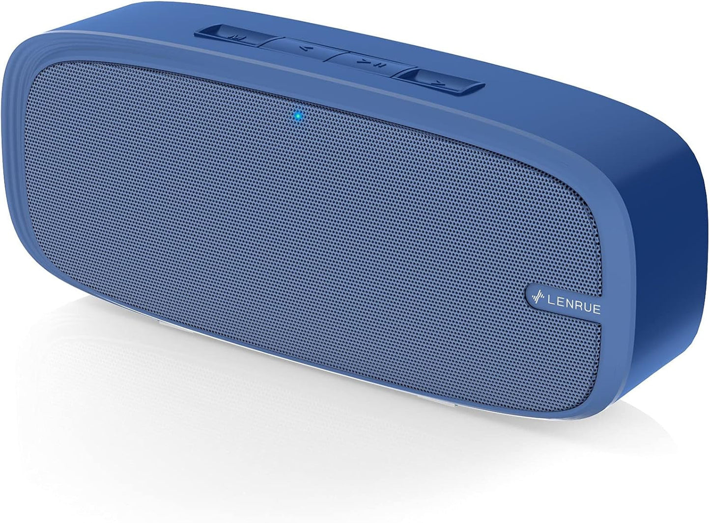 Wireless Portable Bluetooth Speaker with Loud Stereo Sound, Rich Bass, 12-Hour Playtime & Built-in Mic