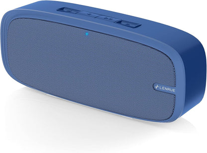 Wireless Portable Bluetooth Speaker with Loud Stereo Sound, Rich Bass, 12-Hour Playtime & Built-in Mic