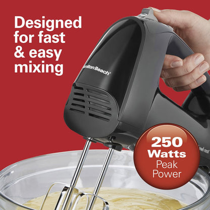6 Speed Hand Mixer, Quick Burst with Storage Case