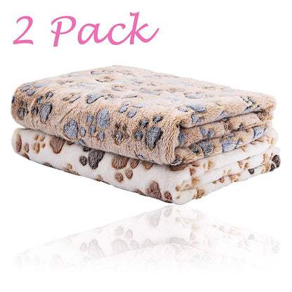2 Pack Blanket Pet Blanket, Brown