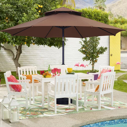 7.5FT Patio Umbrella with Push Button Tilt and Crank