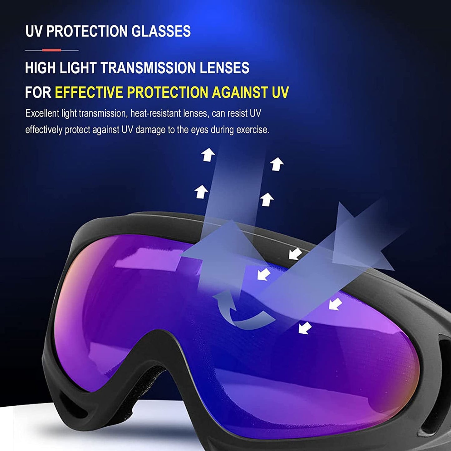  10 Packs Motorcycle Accessories, 5PCS Dirt Bike Ski Goggles Dustproof Windproof Safety Glasses and 5PCS Face Masks