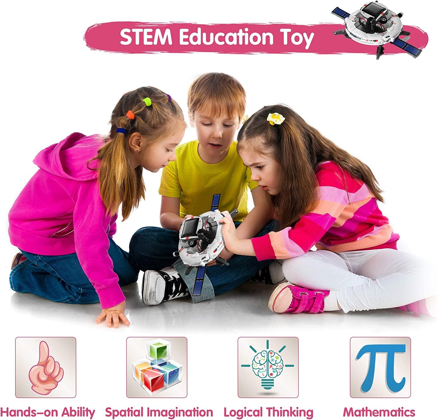 Solar Robot STEM Learning Kits Educational Space Moon Exploration