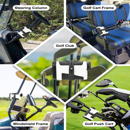 1-Pack Rangefinder Strap Holder – Magnetic Cart Mount, Adjustable Slim Wrap, Durable Nylon