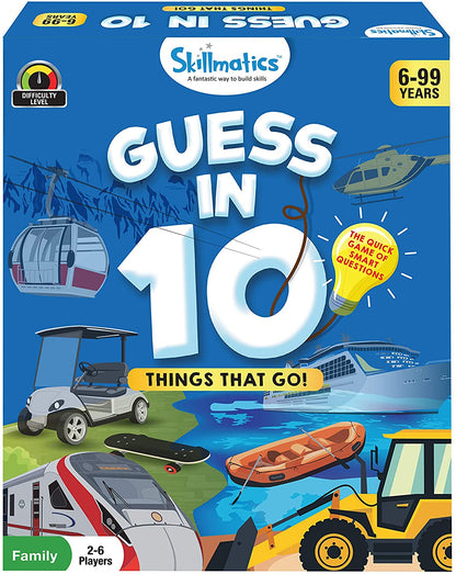 Skillmatics Educational Game : Animal Planet - Guess in 10 (Ages 6-99) | Card Game of Smart Questions | General Knowledge for Kids, Adults and Families | Gifts for Boys and Girls