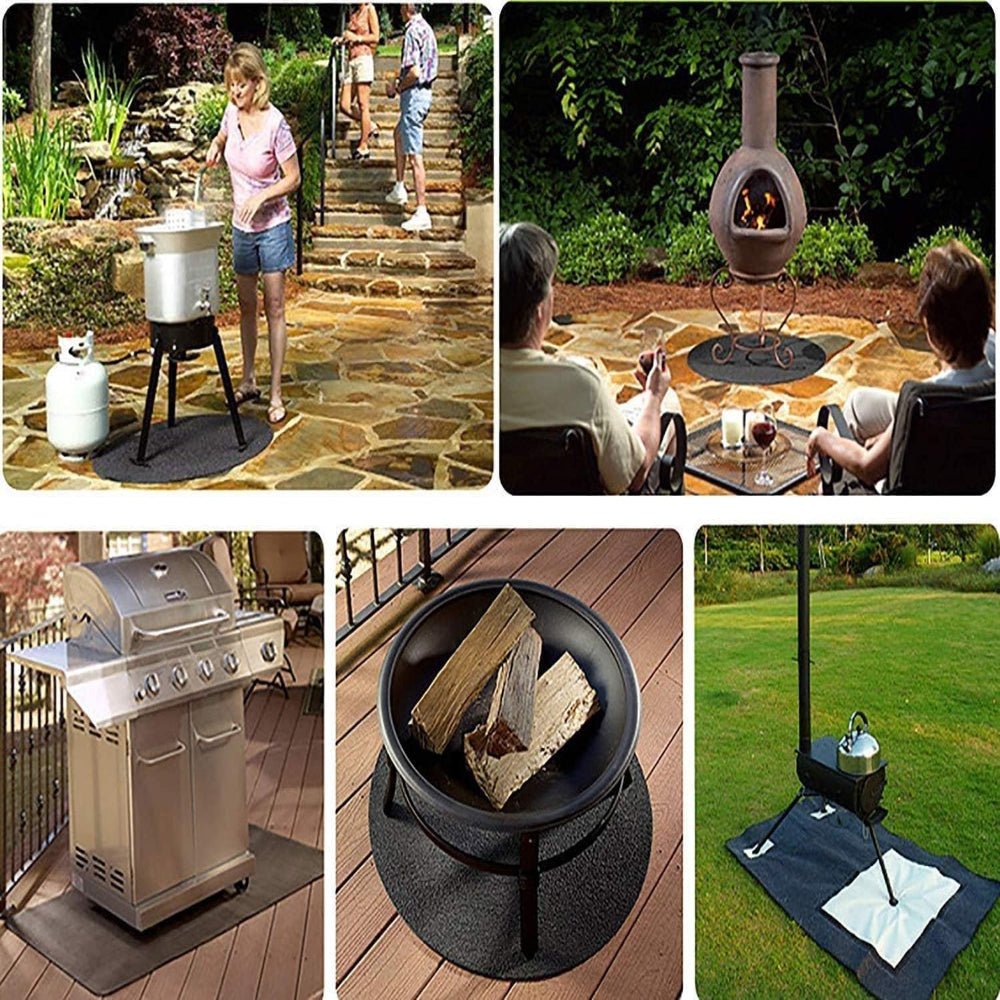 30x48 Grill Mat – Reusable BBQ Floor Protector for Deck Patio Oil Absorbent Mat