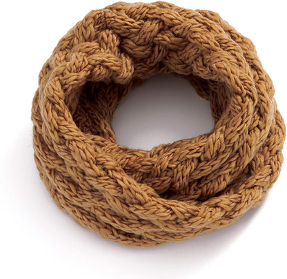 Basico Infinity Scarf | Winter Crochet Knit Scarf in One Size