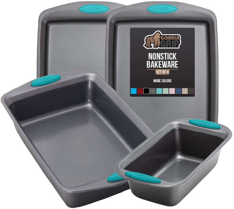 Multipack Gorilla Grip Bakeware Sets, Nonstick, Heavy Duty Carbon Steel