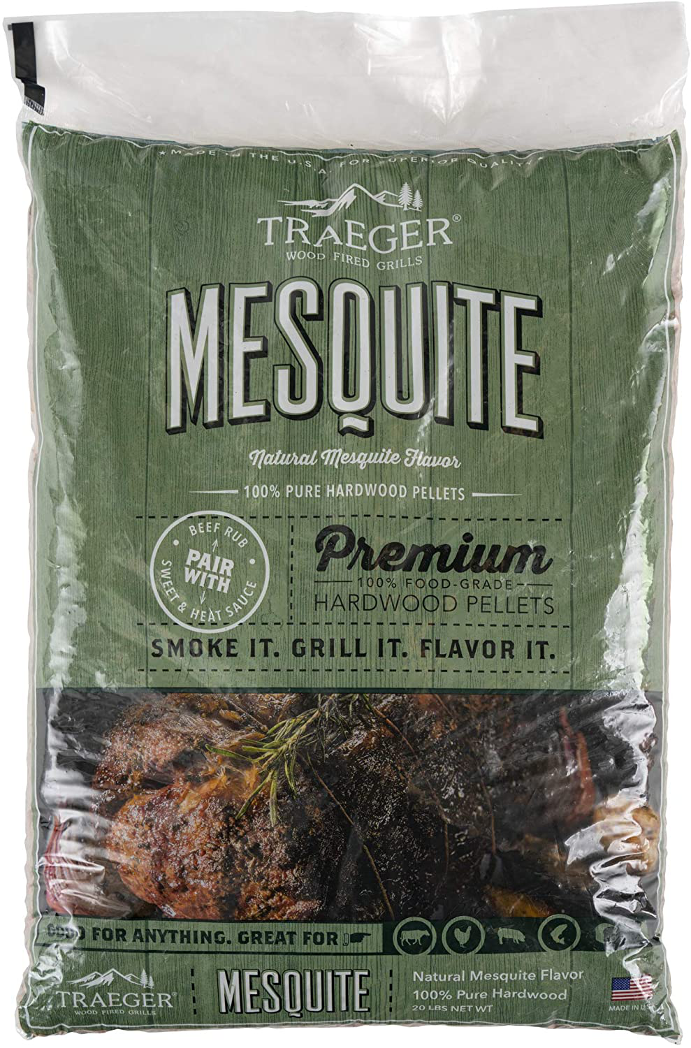 Traeger Grills PEL307 Alder 100% All-Natural Hardwood Pellets Grill, Smoke, Bake, Roast, Braise and BBQ, 20 lb. Bag