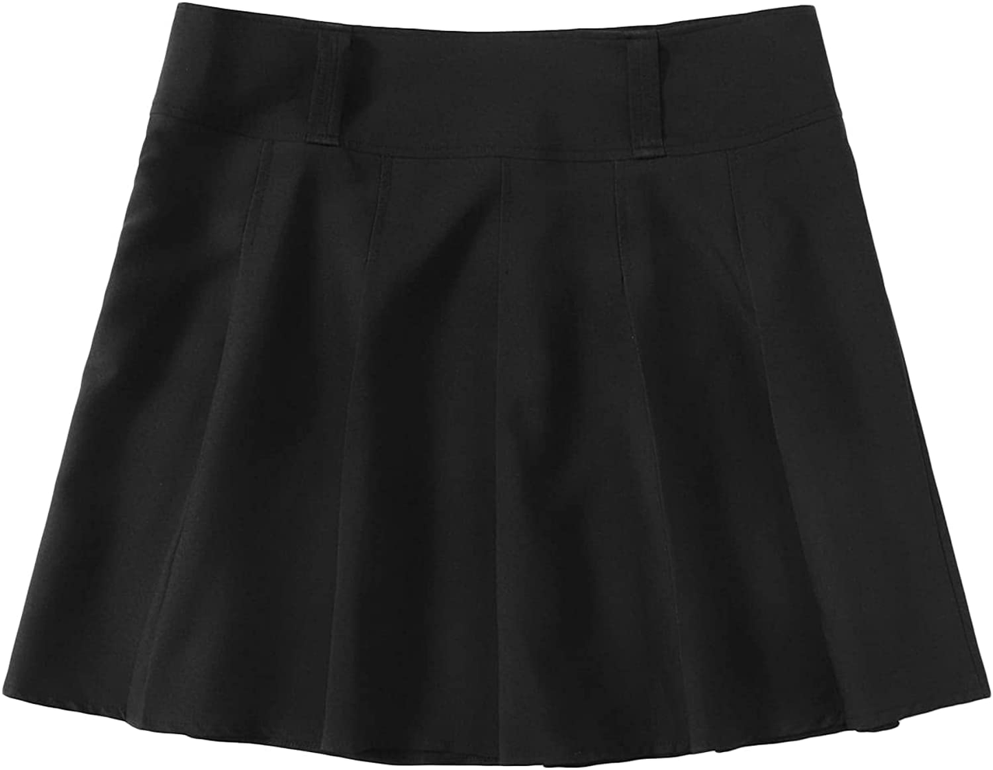 SOLY HUX Women's Plus Size Elastic Waist Flared Casual Mini Skater Skirt