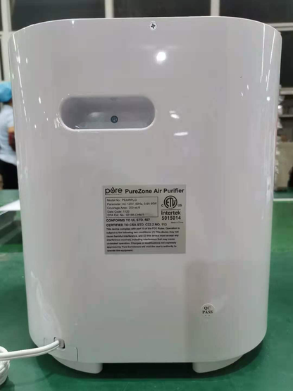 Pure Enrichment PureZone 3-in-1 Air Purifier - True HEPA Filter & UV-C Sanitizer Cleans Air, Helps Alleviate Allergies, Removes Pet Dander, Smoke & More - for Home, Office & Bedroom