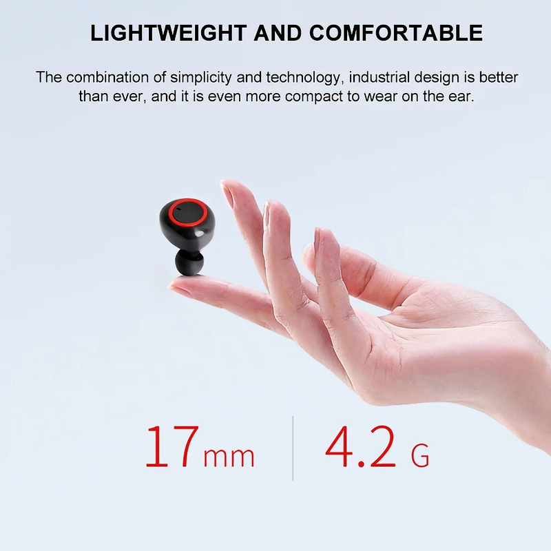 Bluetooth 5.0 Wireless Earbuds Headphones TWS True Wireless Stereo with Charging Case