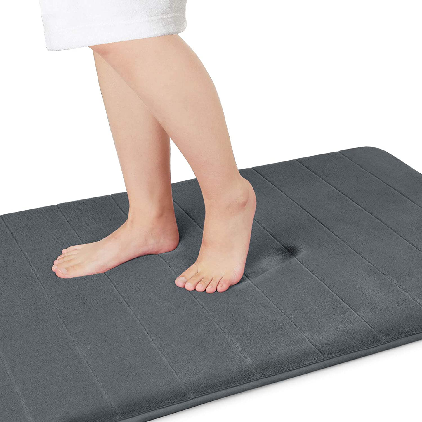 Memory Foam Bath Mat Rug, Comfortable, Soft, Super Water Absorption, Machine Wash, Non-Slip for Bathroom 